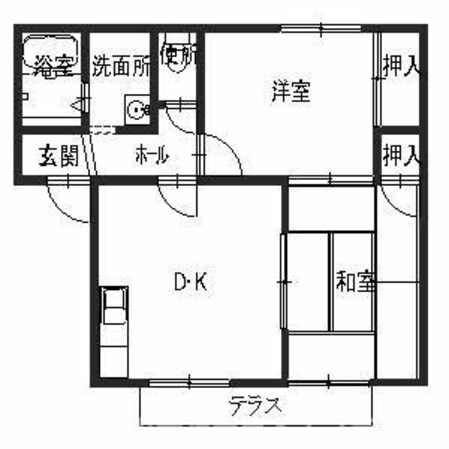 フレグランス 滝野 Cの物件間取画像